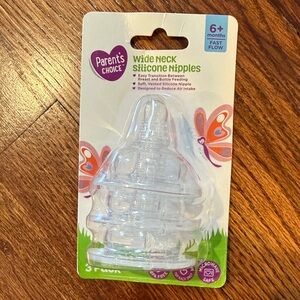 Parent’s Choice Wide Neck Silicone Nipples